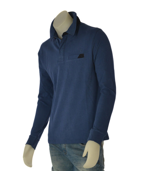 POLO UOMO COVERI MANICA LUNGA TASCHINO  CALDO COTONE ART. PL5255