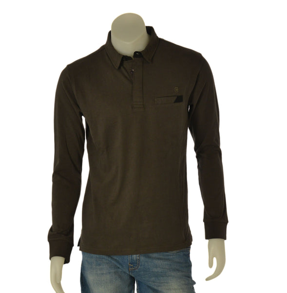 POLO UOMO COVERI MANICA LUNGA TASCHINO  CALDO COTONE ART. PL5255