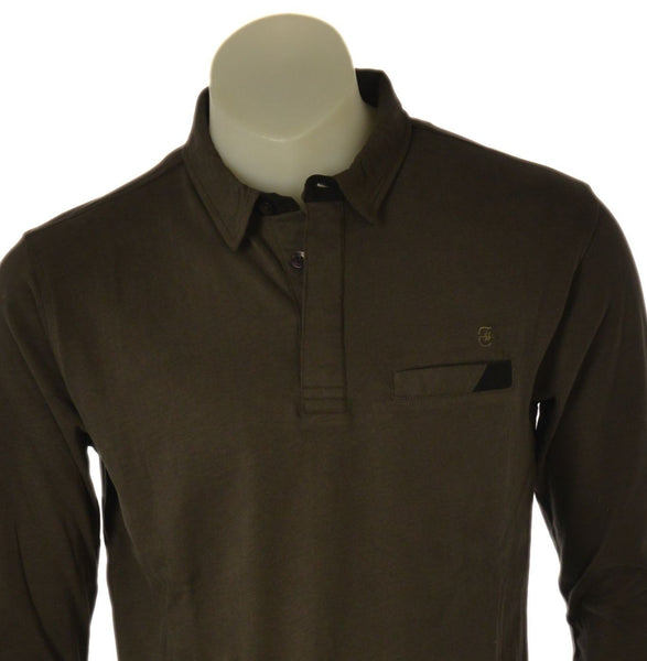 POLO UOMO COVERI MANICA LUNGA TASCHINO  CALDO COTONE ART. PL5255