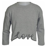 MAGLIA RAGAZZA MANICA LUNGA GIROCOLLO LOVE MARCA YOURS ART. Y6006