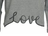 MAGLIA RAGAZZA MANICA LUNGA GIROCOLLO LOVE MARCA YOURS ART. Y6006