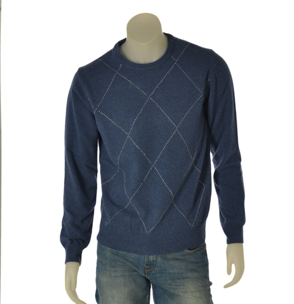 MAGLIONE UOMO SPORTING MARE GIROCOLLO LOSANGHE LANA ART. 3810/80