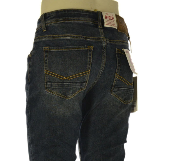 JEANS UOMO RIFLE CINQUE TASCHE REGULAR FIT ELASTICIZZATO ART. RF680