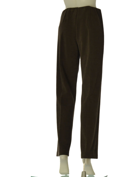 PANTALONE DONNA PERLA VELLUTO PALAZZO ELASTICO ART. MANUELA 26622