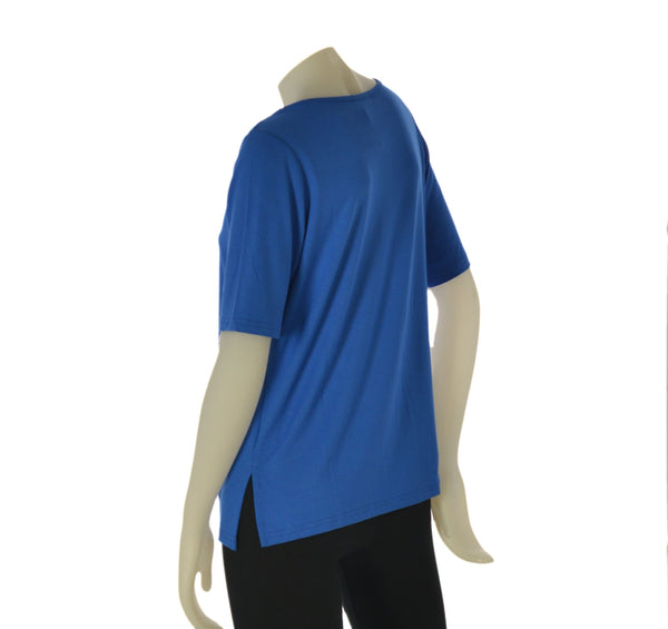 T-SHIRT DONNA RAGAZZA VISCOSA SPACCHI MARCA GAIA B. ART. 298/G