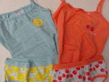 COMPLETINO BAMBINA BIMBA CANOTTA TOP SLIP ELASTICIZZATO ROSSOPORPORA ART.CB136