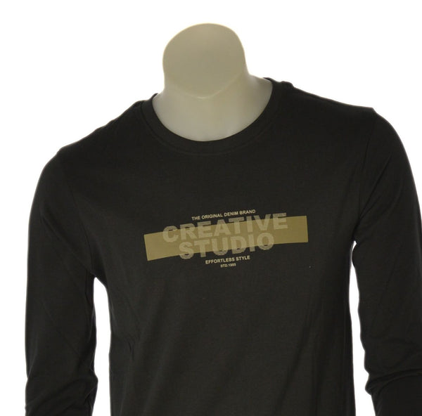 T-SHIRT UOMO LOSAN MANICA LUNGA GIROCOLLO STAMPA COTONE ART. L26WH0107