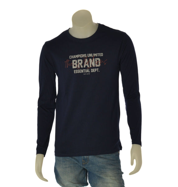 T-SHIRT UOMO LOSAN MANICA LUNGA GIROCOLLO STAMPA COTONE ART. L26WH0107