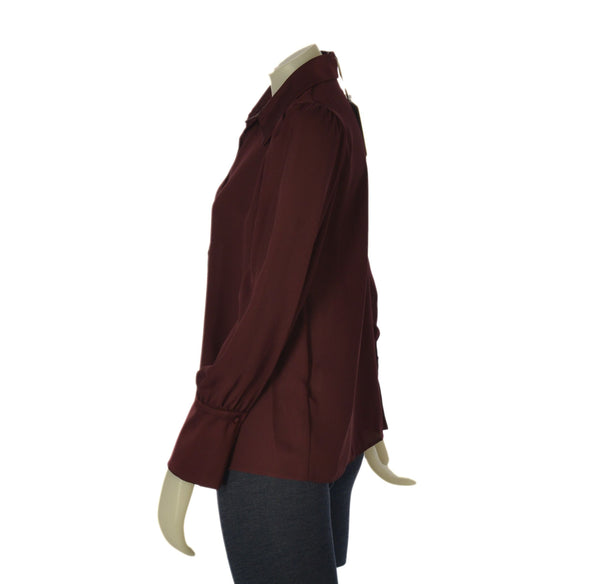 CAMICIA DONNA GRIFFAI MANICA LUNGA A SBUFFO BOTTONI GEORGETTE ART. DGF7584