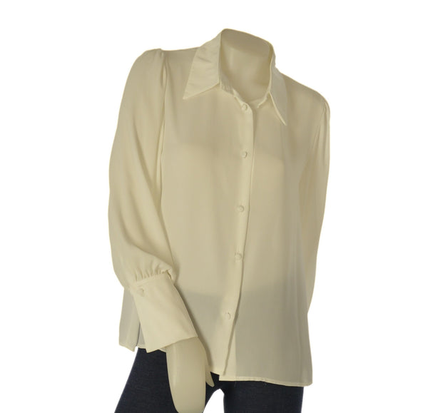 CAMICIA DONNA GRIFFAI MANICA LUNGA A SBUFFO BOTTONI GEORGETTE ART. DGF7584