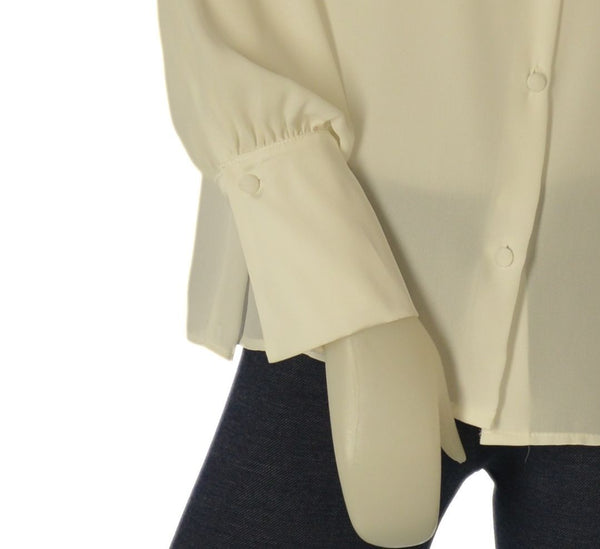 CAMICIA DONNA GRIFFAI MANICA LUNGA A SBUFFO BOTTONI GEORGETTE ART. DGF7584