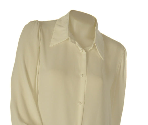 CAMICIA DONNA GRIFFAI MANICA LUNGA A SBUFFO BOTTONI GEORGETTE ART. DGF7584