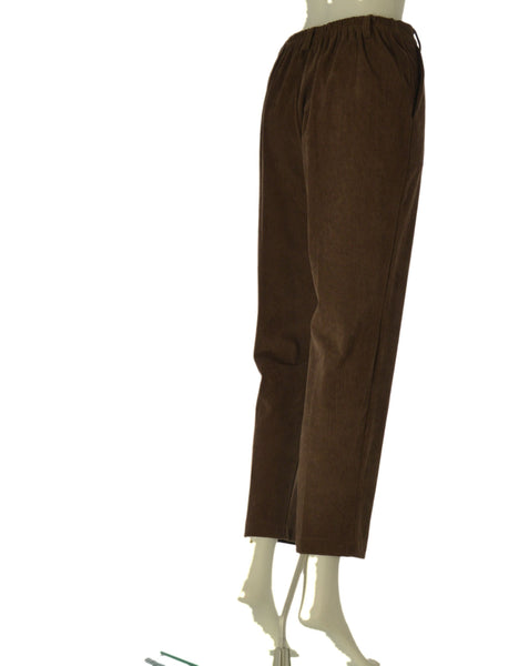 PANTALONE DONNA GRIFFAI CAPRI VELLUTO TASCHE ZIP BOTTONE ART. DGF7484