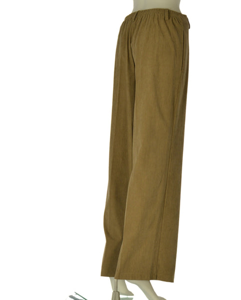 PANTALONE DONNA GRIFFAI PALAZZO VELLUTO TASCHE ELASTICO ART. DGF7487