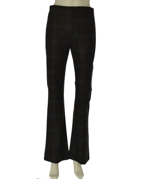 PANTALONE DONNA GRIFFAI A ZAMPA FANTASIA A QUADRI ELASTICIZZATO ART. DGF7496