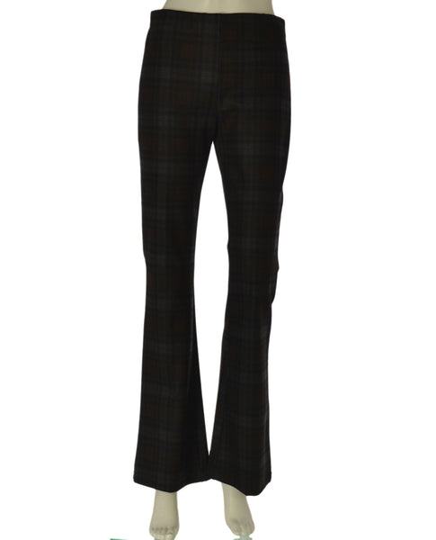 PANTALONE DONNA GRIFFAI A ZAMPA FANTASIA A QUADRI ELASTICIZZATO ART. DGF7496