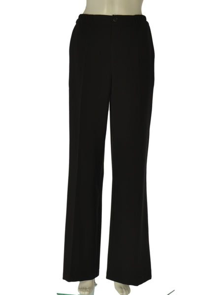 PANTALONE DONNA GRIFFAI PALAZZO ELASTICO ZIP BOTTONE TASCHE ART. DGF7575