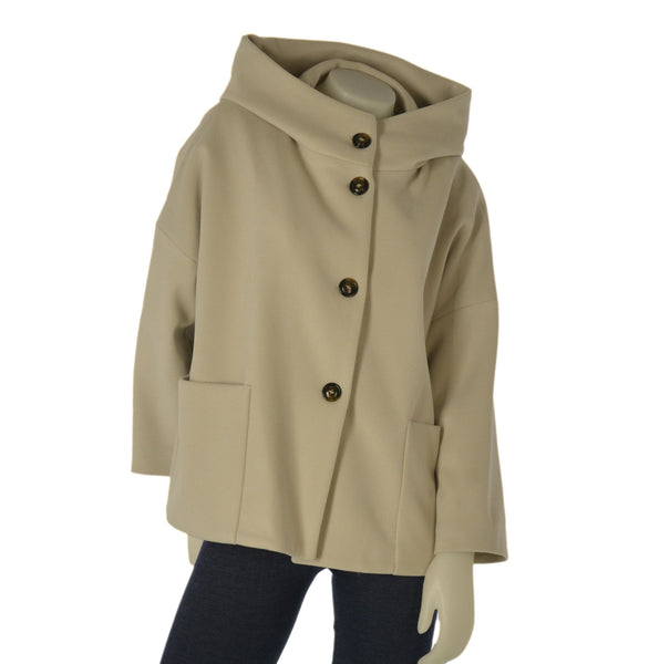 GIACCONE DONNA GRIFFAI CAPPUCCIO BOTTONI TASCHE ART. DGF7360