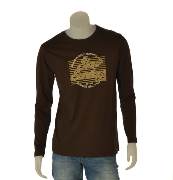 T-SHIRT UOMO LOSAN MANICA LUNGA STAMPA GIROCOLLO COTONE ART. 26WH0124