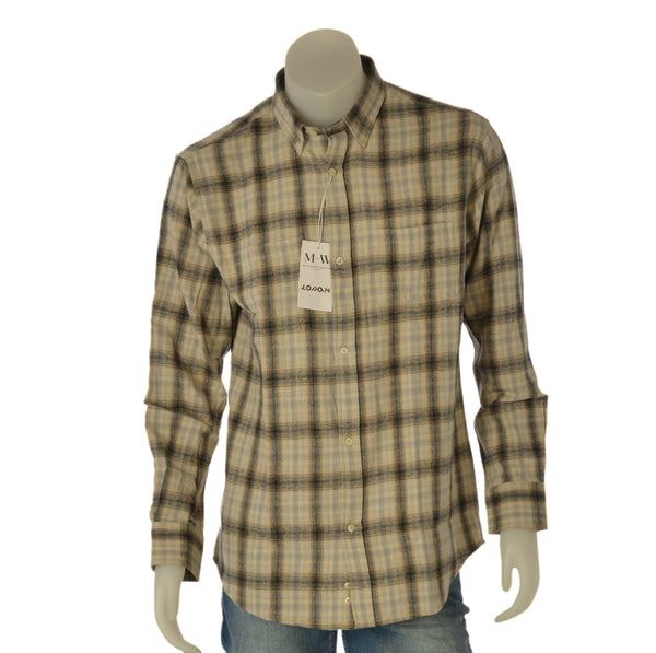 CAMICIA UOMO LOSAN BUTTON DOWN TASCHINI FLANELLA COTONE ART. L26WH0333