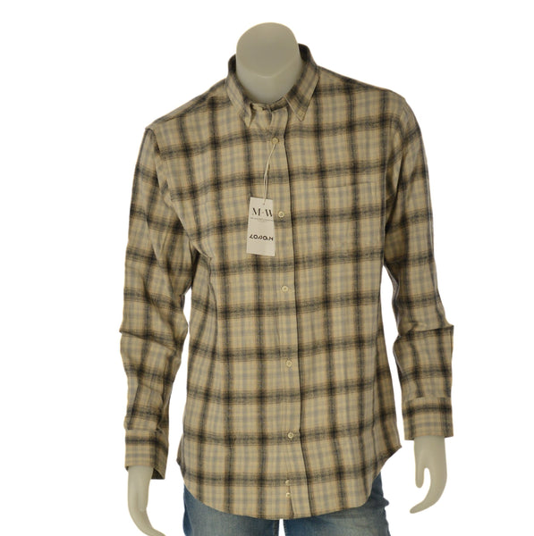 CAMICIA UOMO LOSAN BUTTON DOWN TASCHINI FLANELLA COTONE ART. L26WH0333