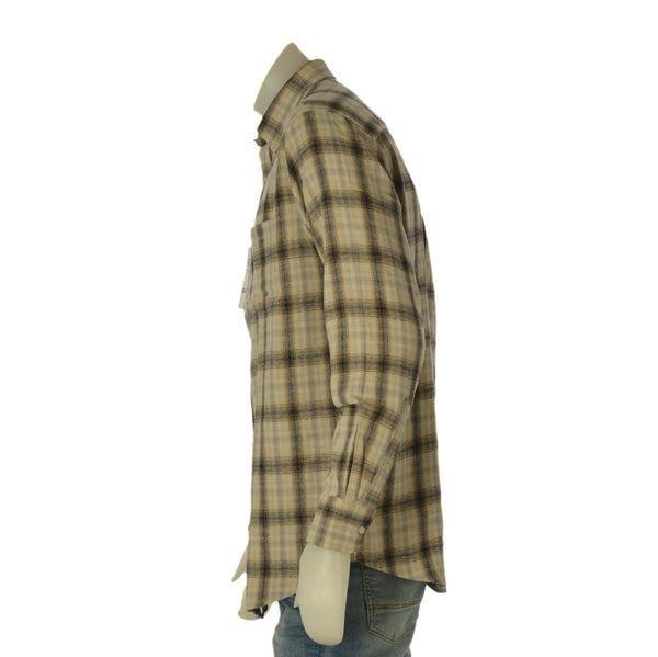 CAMICIA UOMO LOSAN BUTTON DOWN TASCHINI FLANELLA COTONE ART. L26WH0333