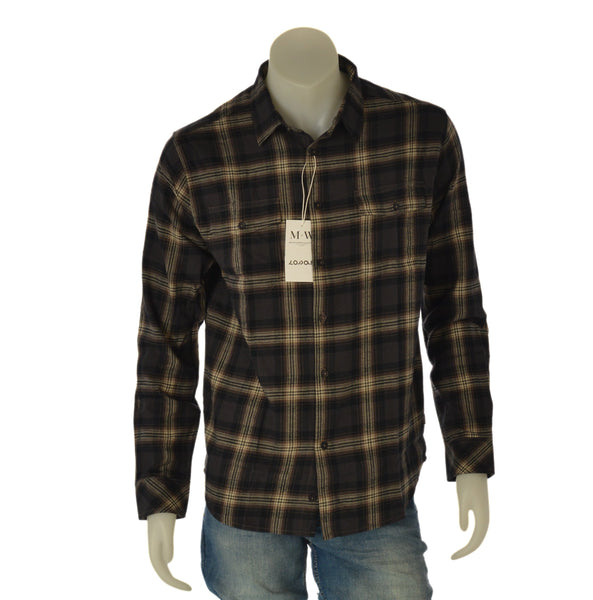 CAMICIA UOMO LOSAN FLANELLA QUADRI TASCHINI REGULR FIT COTONE ART. L26WH0312