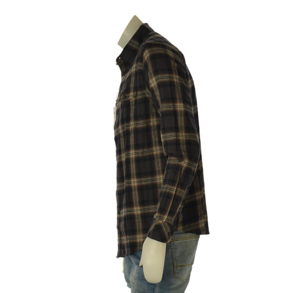CAMICIA UOMO LOSAN FLANELLA QUADRI TASCHINI REGULR FIT COTONE ART. L26WH0312