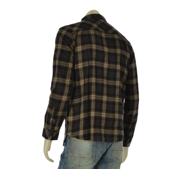 CAMICIA UOMO LOSAN FLANELLA QUADRI TASCHINI REGULR FIT COTONE ART. L26WH0312