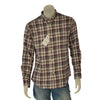 CAMICIA UOMO LOSAN BUTTON DOWN TASCHINO FLANELLA COTONE QUADRI ART. L26WH0302