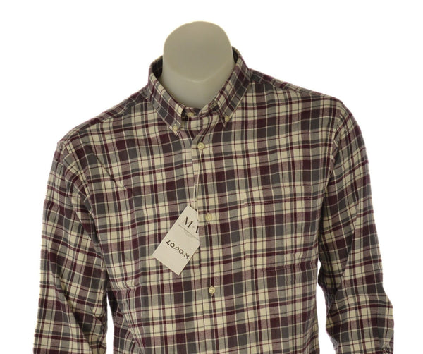 CAMICIA UOMO LOSAN BUTTON DOWN TASCHINO FLANELLA COTONE QUADRI ART. L26WH0302
