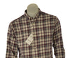CAMICIA UOMO LOSAN BUTTON DOWN TASCHINO FLANELLA COTONE QUADRI ART. L26WH0302