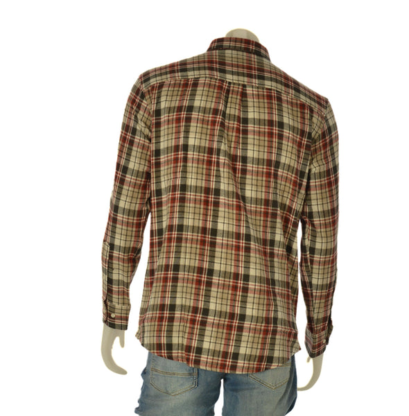 CAMICIA UOMO LOSAN BUTTON DOWN FLANELLA QUADRI TASCHINI COTNE ART. L26WH0336