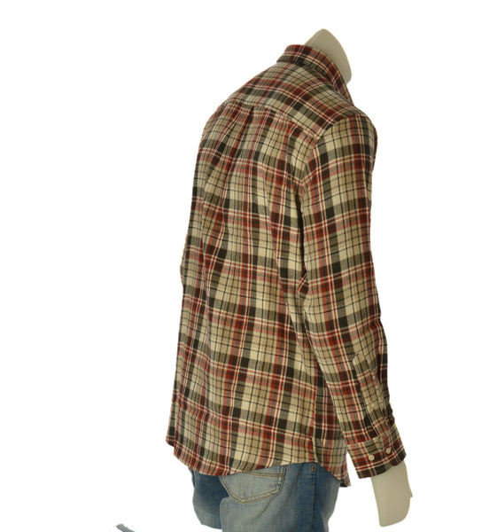 CAMICIA UOMO LOSAN BUTTON DOWN FLANELLA QUADRI TASCHINI COTNE ART. L26WH0336