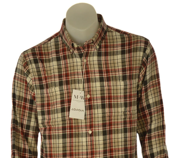 CAMICIA UOMO LOSAN BUTTON DOWN FLANELLA QUADRI TASCHINI COTNE ART. L26WH0336