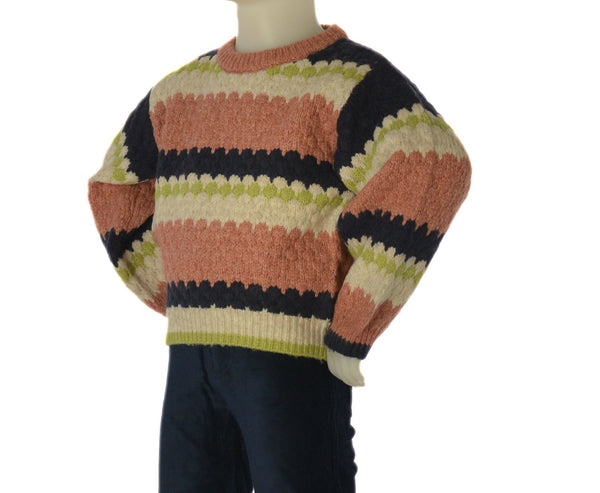 MAGLIONE BAMBINA ZIPPY GIROCOLLO LAVORATO ART. ZKGAP0202-26051