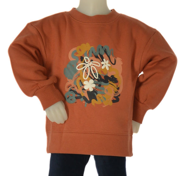 FELPA BAMBINA ZIPPY FELPATA GIROCOLLO STAMPA ART.ZKGAP0202-26038