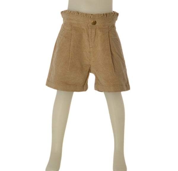 SHORTS BAMBINA ZIPPY VELLUTO ELASTICO ZIP TASCHE COTONE  ART. ZKGAP0402-26054