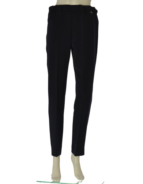 PANTALONE DONNA PERLA ELASTICO STRASS ELEGANTE ART. 26661