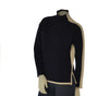 MAGLIONE DONNA RIVA TRICOT LUPETTO RIGA CONTRASTO SPACCHI LANA MERINO ART.B515629