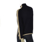 MAGLIONE DONNA RIVA TRICOT LUPETTO RIGA CONTRASTO SPACCHI LANA MERINO ART.B515629