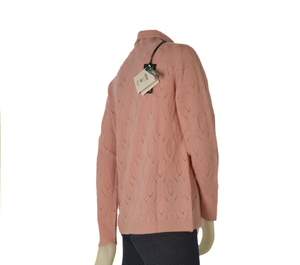 MAGLIONE DONNA RIVA TRICOT DOLCEVITA LAVORAZIONE FANTASIA LANA  MERINO ART. B515646