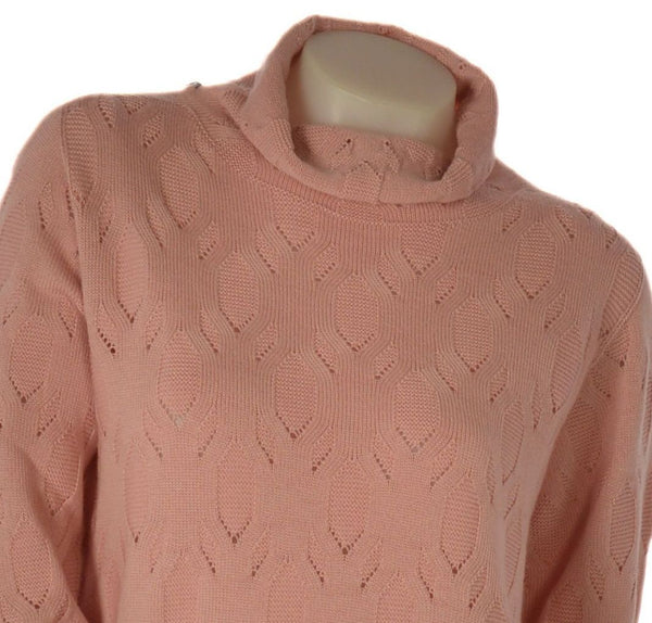 MAGLIONE DONNA RIVA TRICOT DOLCEVITA LAVORAZIONE FANTASIA LANA  MERINO ART. B515646