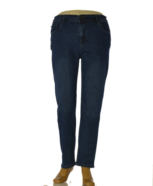 JEANS DONNA EMANUELA COSTA TAGLIE OVER CINQUE TASCHE ELASTICIZZATO STRASS ART. EC6908