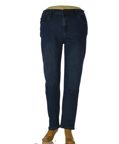JEANS DONNA EMANUELA COSTA TAGLIE OVER CINQUE TASCHE ELASTICIZZATO STRASS ART. EC6908