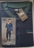 PIGIAMA UOMO RAGAZZO TERMO COTONE SERAFINO SCOZZESE QUADRI MARCA ENRICO COVERI ART. EP2232