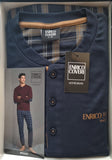 PIGIAMA UOMO RAGAZZO TERMO COTONE SERAFINO SCOZZESE QUADRI MARCA ENRICO COVERI ART. EP2242