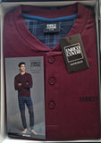 PIGIAMA UOMO RAGAZZO TERMO COTONE SERAFINO SCOZZESE QUADRI MARCA ENRICO COVERI ART. EP2242