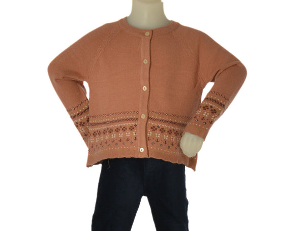CARDIGAN NEONATA ZIPPY GIROCOLLO GRECHE BOTTONI VISCOSA ART. ZBGAP0201-26020