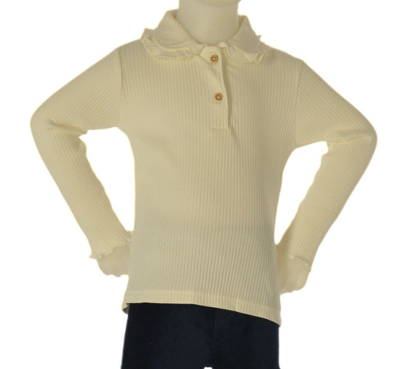 POLO NEONATA ZIPPY JERSEY A COSTINE MANICHE LUNGHE COTONE ART. ZBGAP0303-26039